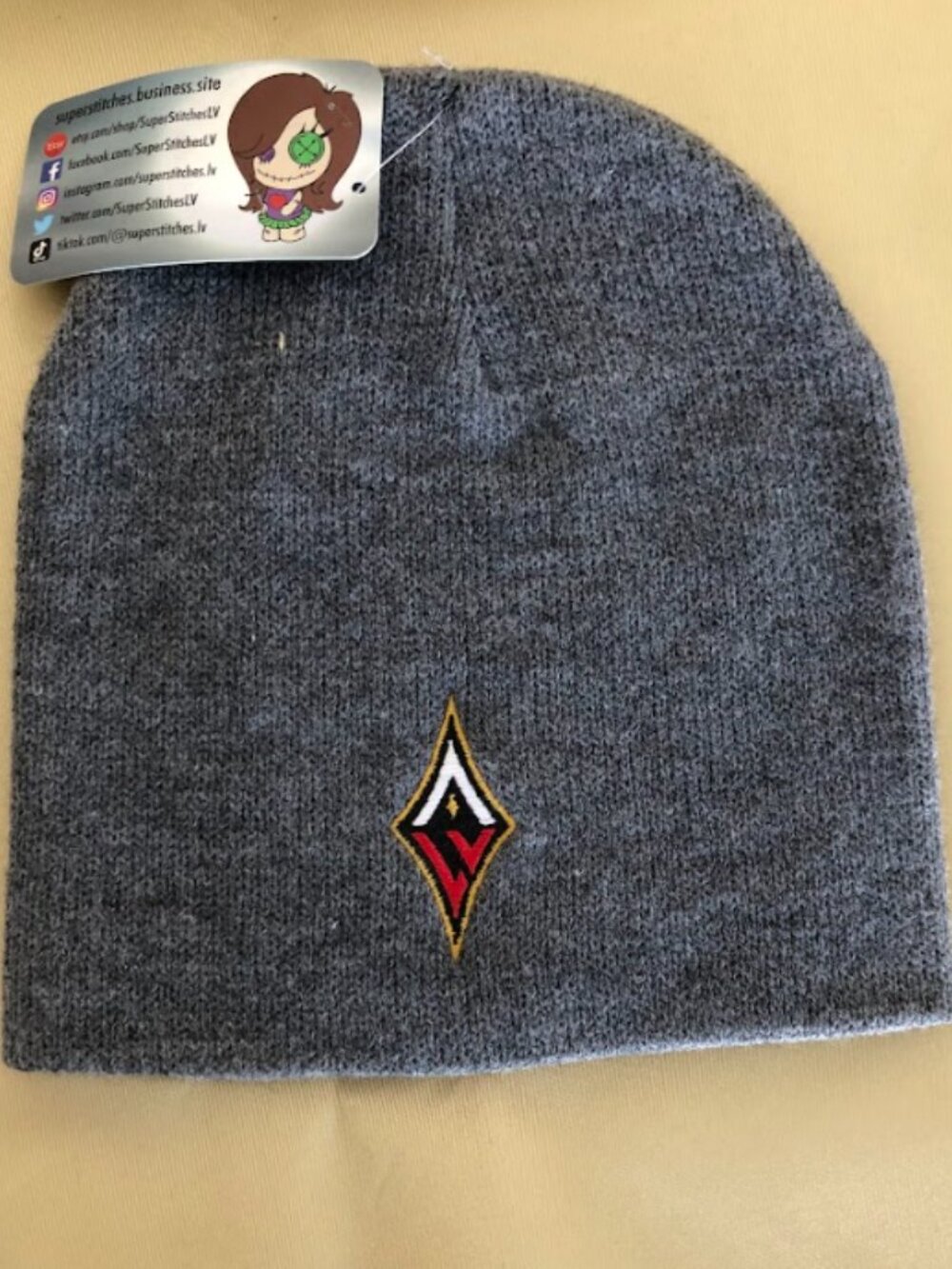 Las Vegas Aces Grey Cuffless Beanies!